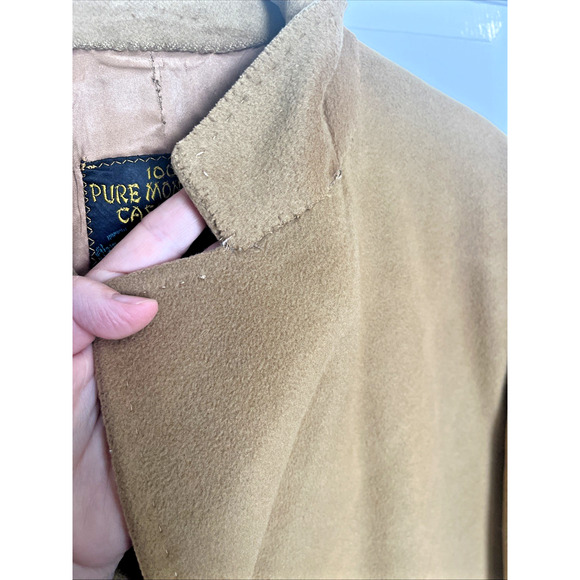 Vtg Hand-made Men's Pure Mongolian Cashmere Peacoat M Kaufmans Pittsburgh Classy - Picture 7 of 16